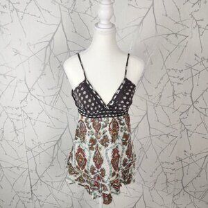 Billabong Artsy Paisley Print Strappy Babydoll Y2K Tank